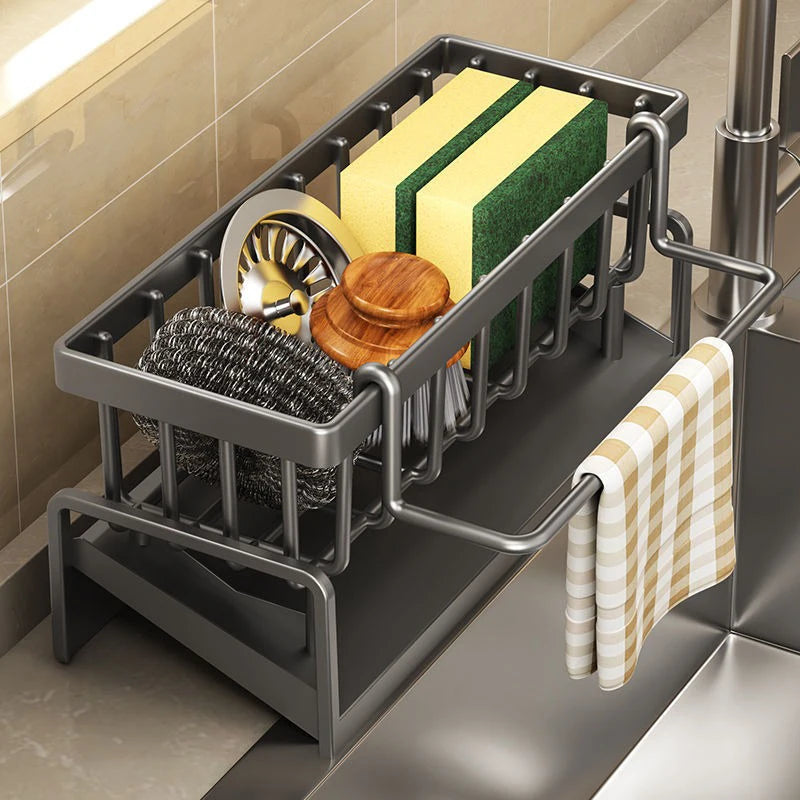 Self-Draining Kitchen Sink Rack