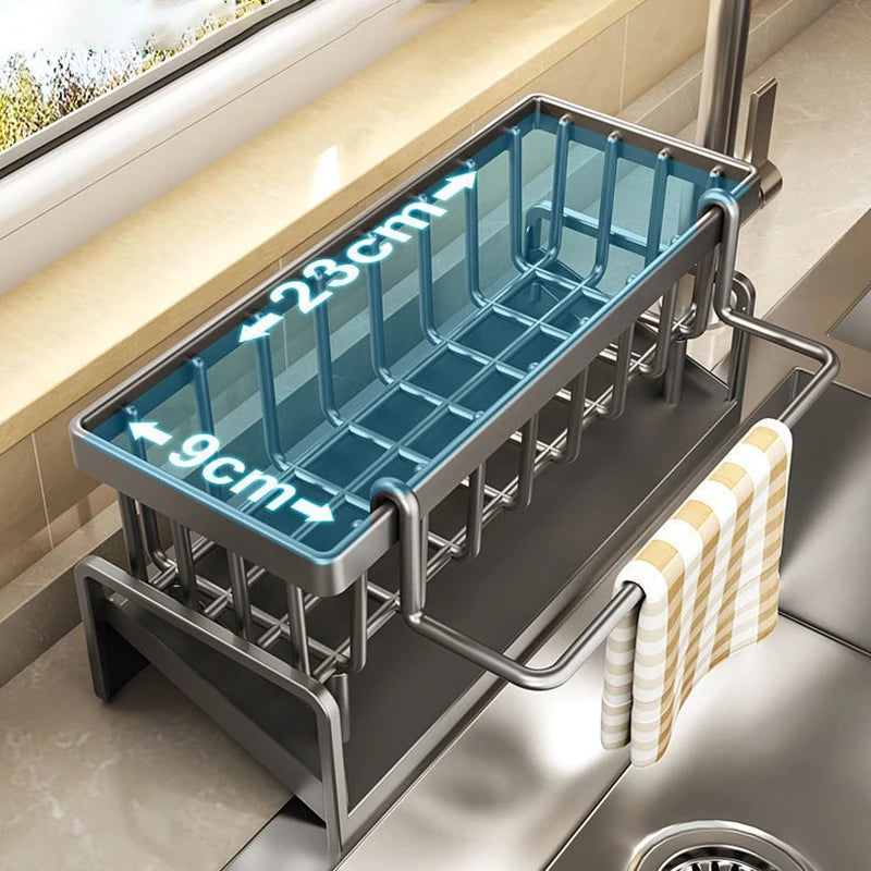 Self-Draining Kitchen Sink Rack