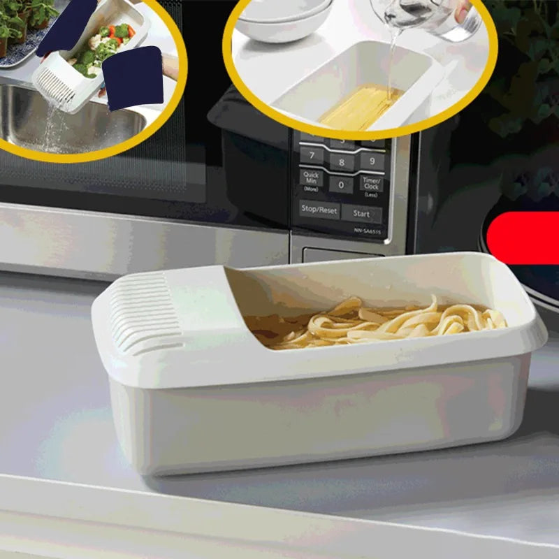 Microwave Pasta Steamer with Strainer